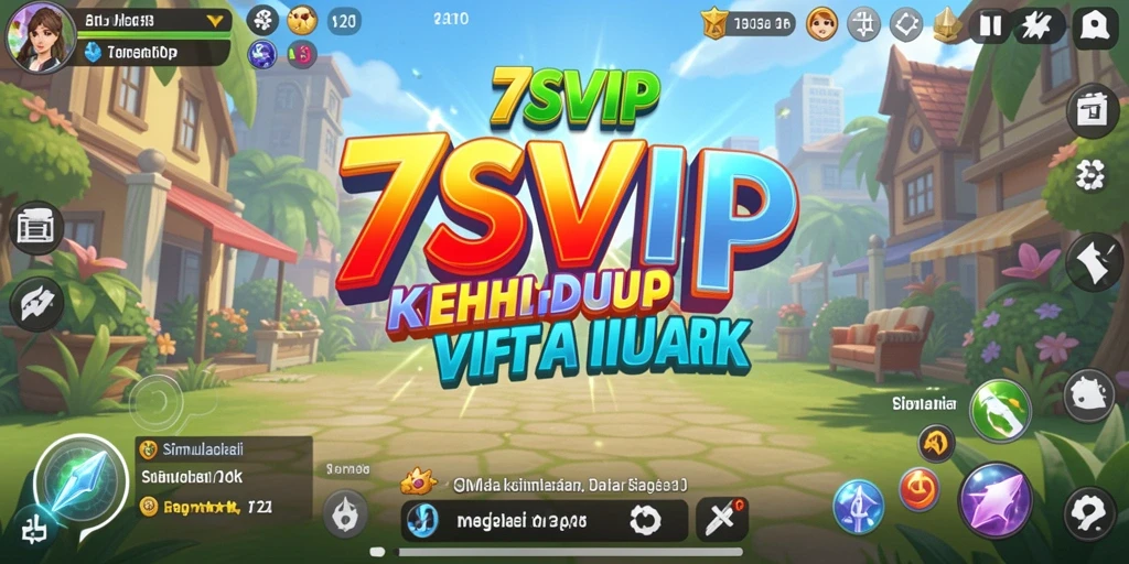 Tampilan gameplay 7SVIP yang menampilkan interaksi karakter.