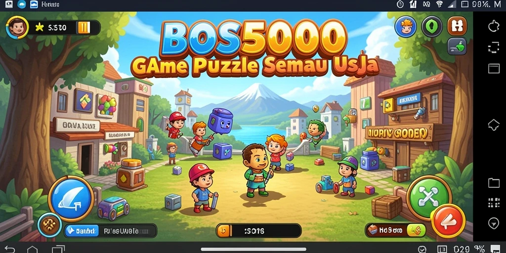 Tampilan gameplay seru BOS5000 yang menantang.