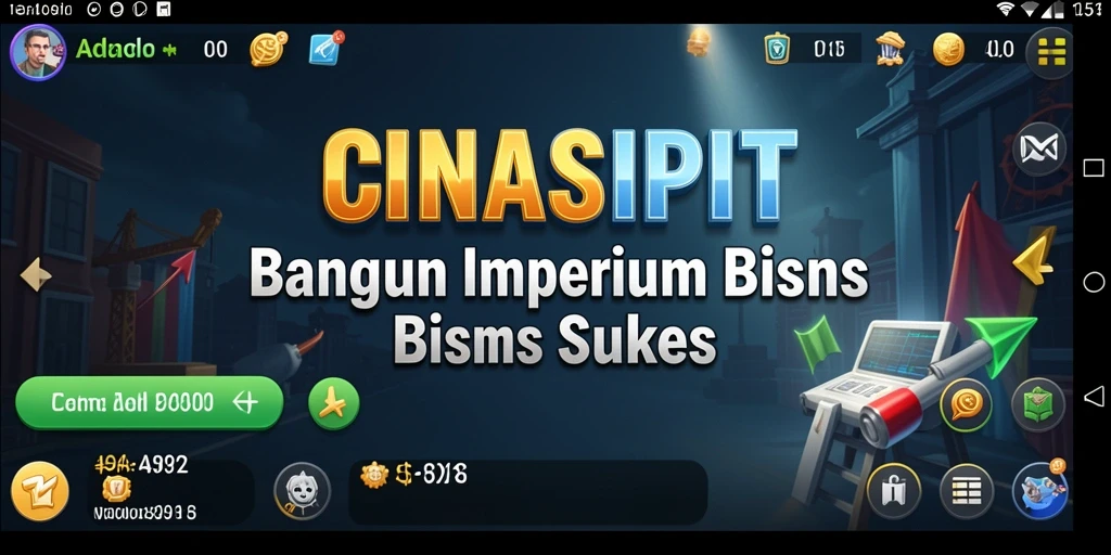 Tampilan gameplay CINASIPIT dengan aktivitas manajemen yang seru.