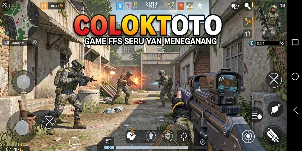 Screenshot gameplay COLOKTOTO yang menampilkan pertempuran seru.