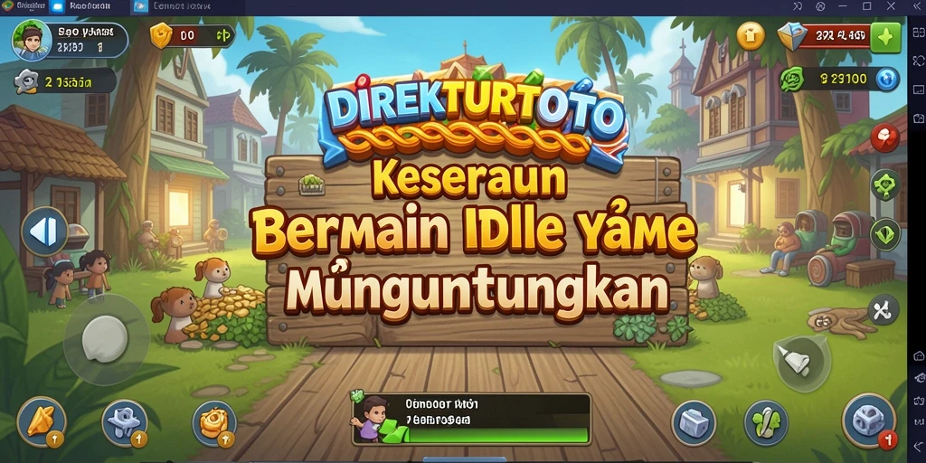 Tampilan gameplay <strong>DIREKTURTOTO</strong> yang menampilkan keseruan pengelolaan sumber daya.