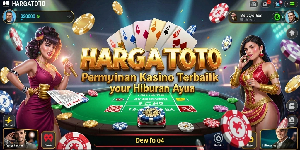 Screenshot utama HARGATOTO menampilkan gameplay mendebarkan slot Kasino.