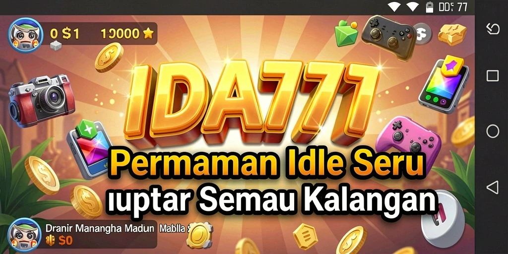 Screenshot gameplay IDA777 menampilkan aksi menarik dalam permainan Idle.