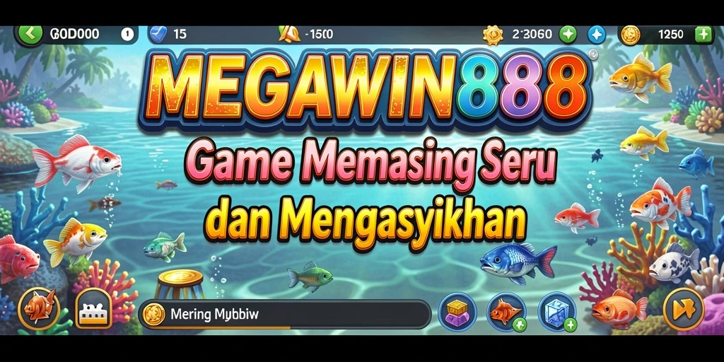 Screenshot gameplay MEGAWIN888 menampilkan momen menangkap ikan yang seru.
