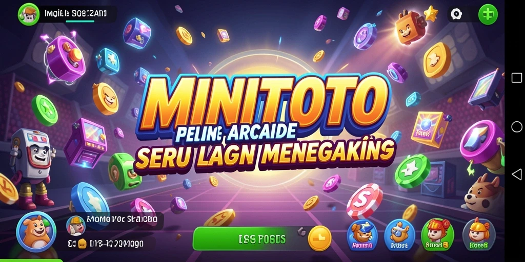 Tampilan gameplay <strong>MINITOTO</strong> yang seru dan penuh warna.