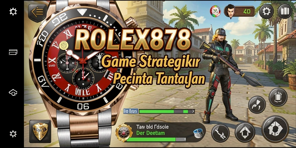Tampilan mengesankan dari gameplay strategi ROLEX878.