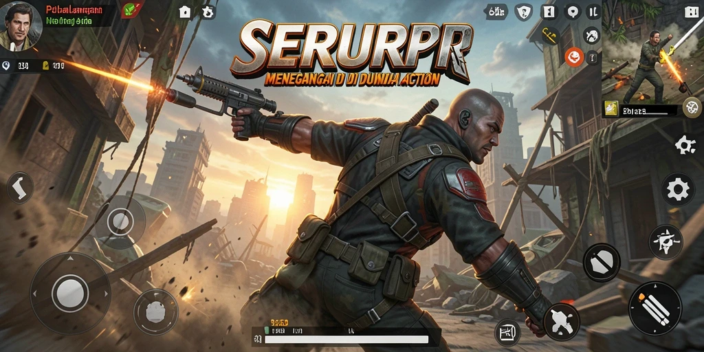 Tampilan menakjubkan dari gameplay Action yang mendebarkan.