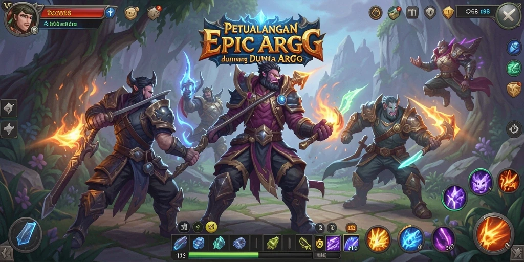Screenshot gameplay ARPG TO288 dengan pemandangan menakjubkan.